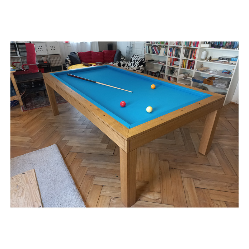 BILLARD FRANCAIS AGATA 1/4 MATCH (107 x 214 cm) CHÊNE MASSIF